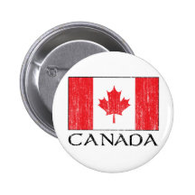 Canada Flag Pinback Buttons