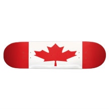 Canada Flag Skateboard