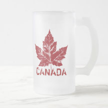Canada Flag Souvenir Beer Glass Canada Mug