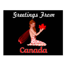 Canada Greetings Pixie postcard