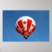 Canada Hot Air Balloon Print