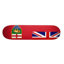 Canada Manitoba Flag Skateboard
