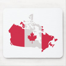 Canada map flag mousepad