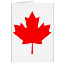 Canada Maple Leaf Greeting Card