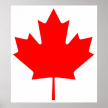 Canada Maple Leaf Poster