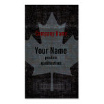 Canada maple leaf stylish business card template