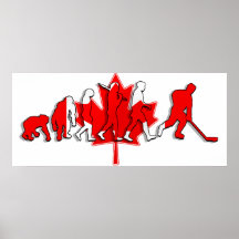 Canada pure gold ice hockey winners gifts poster