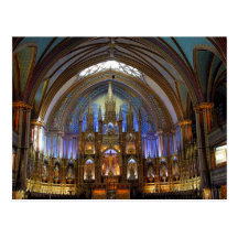 Canada,  Quebec,  Montreal. Interior of Notre 2 Post Card
