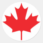 Canada Round Stickers