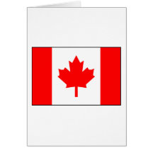 Canadian Flag Card