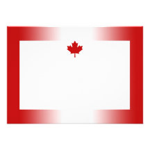 Canadian Flag Gradient 1 Invitation