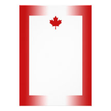 Canadian Flag Gradient 2 Invitation