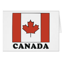 Canadian Flag Greeting Cards