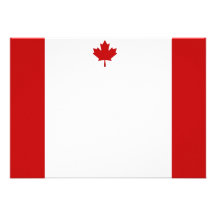 Canadian Flag Landscape Invitation