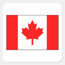 Canadian Flag Stickers
