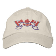 Canadian Flags Hat Embroidered Baseball Caps