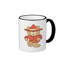 Canadian Mountie Bear Coffee Mug