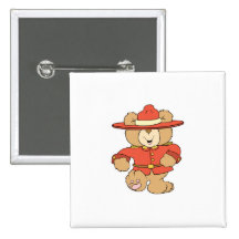 Canadian Mountie Bear Pin