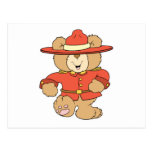 Canadian Mountie Bear postcards