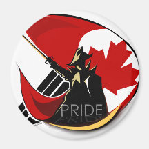 Canadian Pride Round magnet