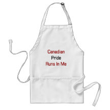Canadian Pride Runs In Me Apron