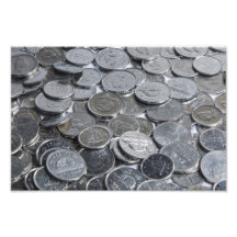 Canadian Silver Coins Photo Print