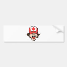 Canadian Sports Fan Bumper Stickers