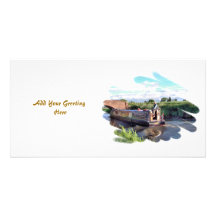 CANAL BOATS UK PHOTO CARD