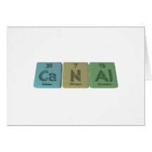 Canal-Ca-N-Al-Calcium-Nitrogen-Aluminium.png Greeting Card