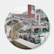 Canals Gondolas Bridges Las Vegas Magnets