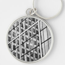 Canary Wharf London Abstract Keychain