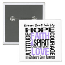 Cancer Can't Take My Hope General Cancer Pin