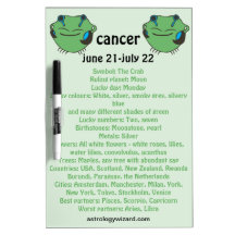 Cancer dry-erase board