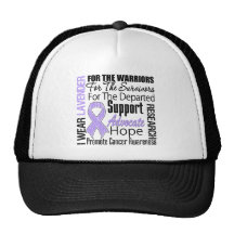 CANCER I Wear Lavender Ribbon TRIBUTE Mesh Hat