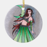Cancer moon belly dancer christmas ornament