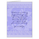 Cancer Patient Encouragement Card