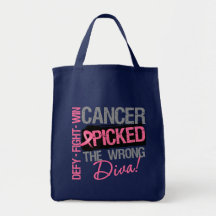 Cancer Picked The Wrong Diva - Breast Cancer Bags