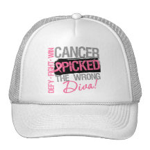 Cancer Picked The Wrong Diva - Breast Cancer Hat