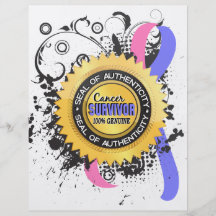 Cancer Survivor 23 Male Breast Cancer Full Colour Flyer