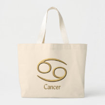 Cancer symbol canvas bag