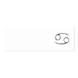 Cancer. Zodiac Astrology Sign. Business Card Templates