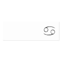 Cancer. Zodiac Astrology Sign. Business Card Templates