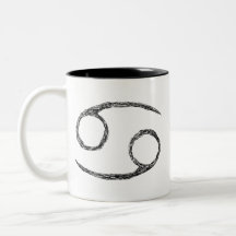 Cancer. Zodiac Astrology Sign. Mug