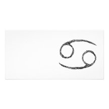 Cancer. Zodiac Astrology Sign. Personalized Photo Card