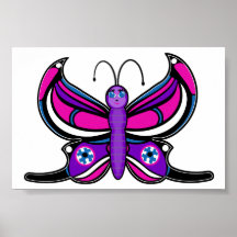 Candi Toon Butterfly Poster