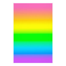 Candied Rainbow Pattern Scrapbook Sheets Stationery