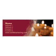 Candle Skinny Business Card Template