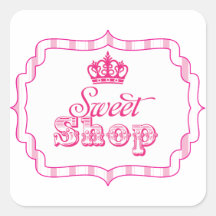 Candy Buffet Princess Party Favour Birthday Sticke