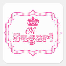 Candy Buffet Princess Party Favour Birthday Sticke