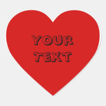 Candy Buffet Red Heart Sticker